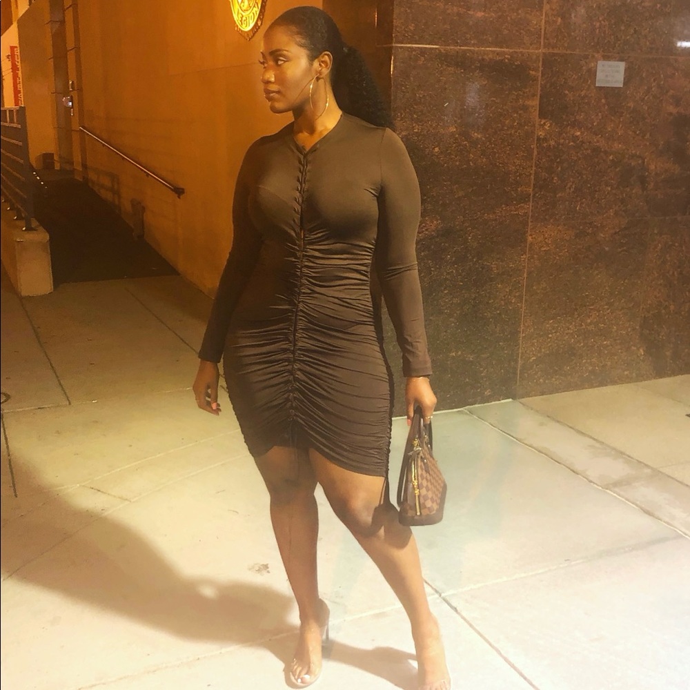 Bodycon Rouch Dress.